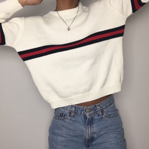 SOLD! Brandy Melville Bernadette Striped Sweater Knit - Picture 3 of 16